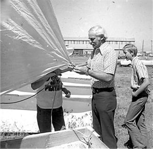 Sea Scout lessons Jim Daubenberger gives Sea Scout lessons to young sailors at Port Townsend Boat Haven. The building in the background is the former DeLeo Brothers lumber shed, now the site of the Harborside Motel.