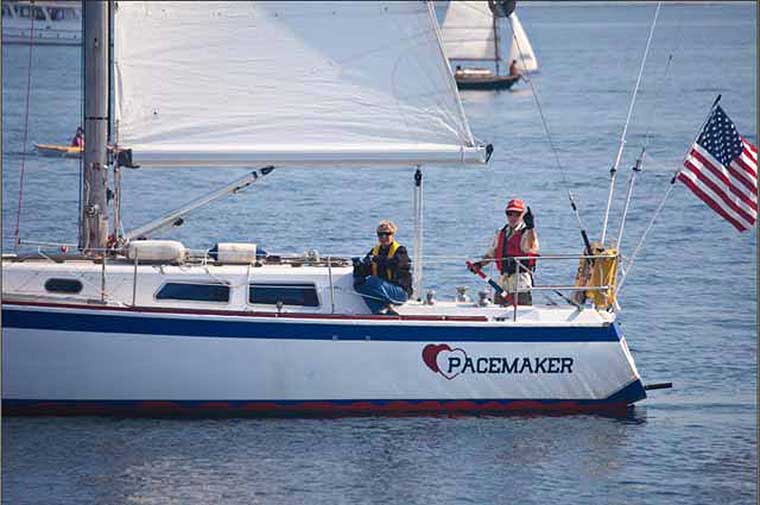 Ed Barcott signals that PACEMAKER is #1, and in a recent race it certainly was.