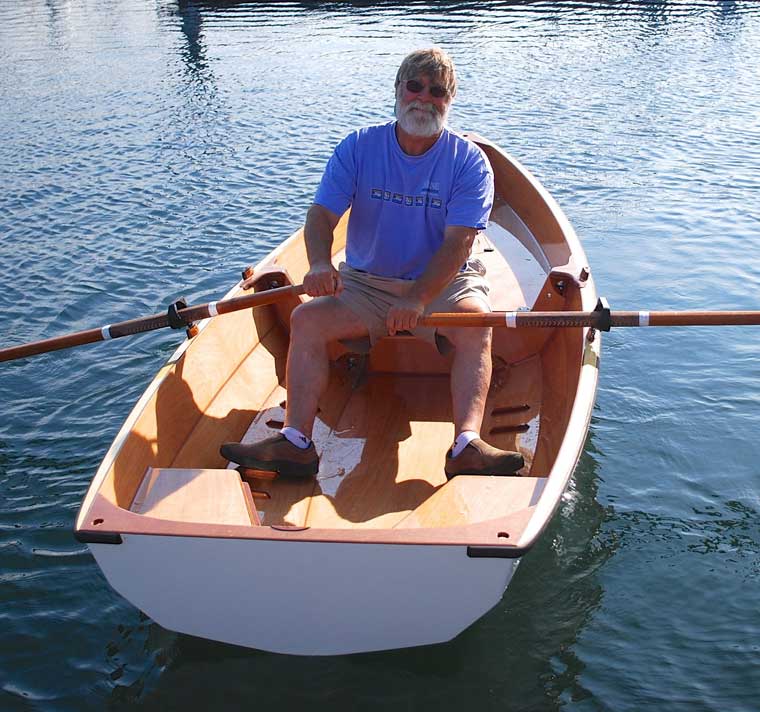 Ted in a PT11. Photo from the Port Townsend Watercraft blog, photo by Ashlyn Ecelberger Brown