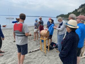 Paying the entry fee...