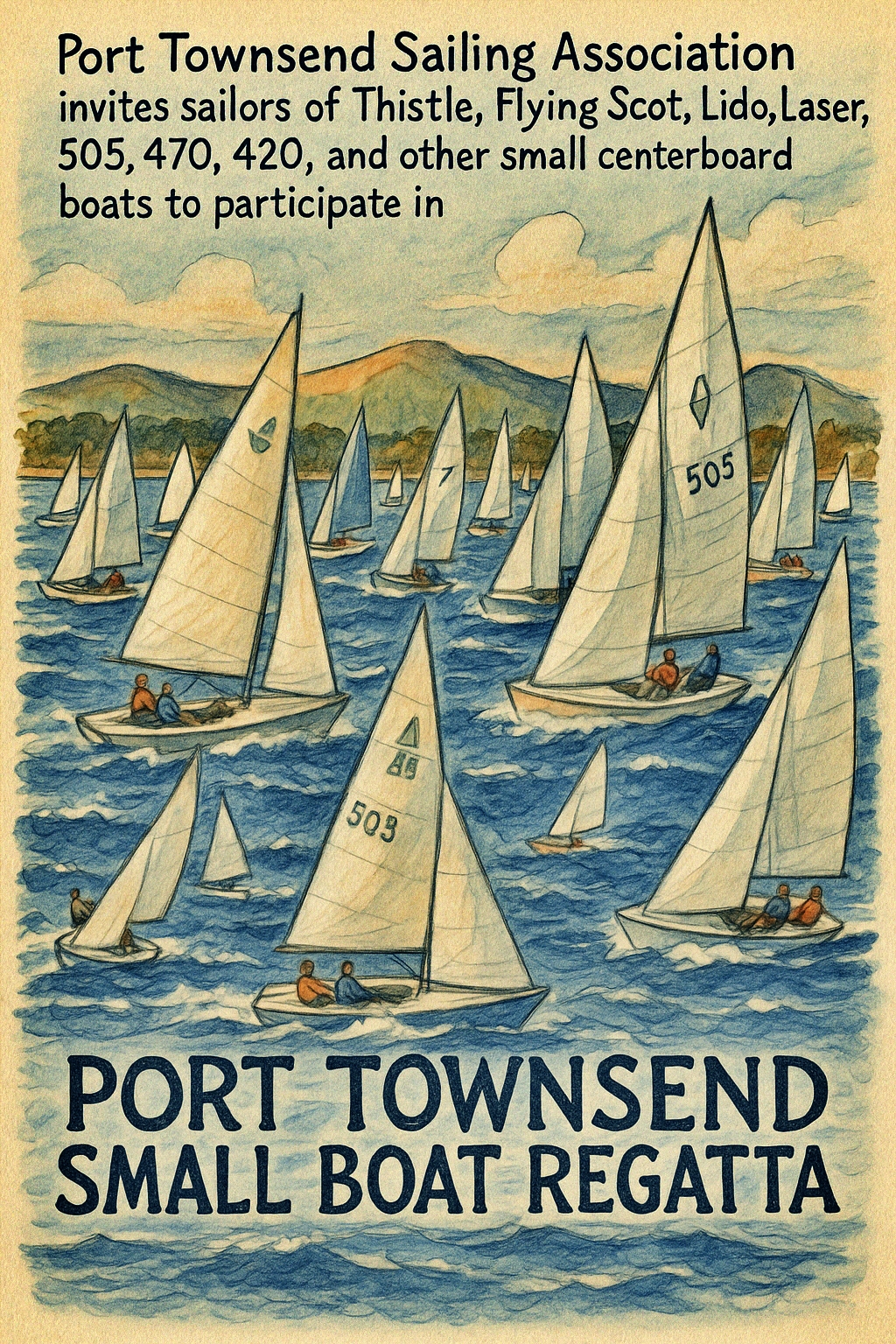 Small Boat Regatta Poster1